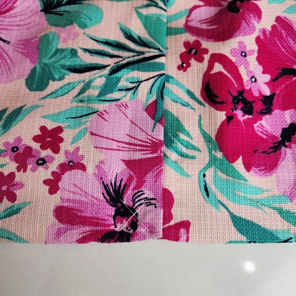 J.CREW Printed Tropical Floral Basket weave Pencil Skirt Size 4 - Picture 9 of 10